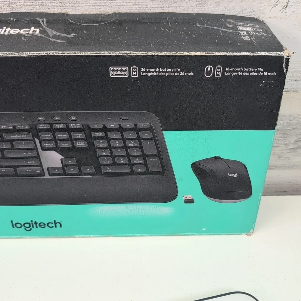 Logitech‎ MK540 Advanced Keyboard Mouse Combo Wireless USB Receiver Tested